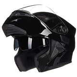 ILM Motorcycle Dual Visor Flip up Modular Full Face Helmet DOT 6 Colors Model 902