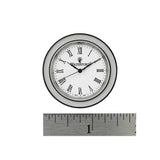 Waterford Silver Tone Clock Face Insert, Small 1 1/2 (2 Packs)