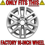 Upgrade Your Auto 16 4pc Gloss Black Wheel Skins (Set of 4) for Nissan Frontier 2014-2020