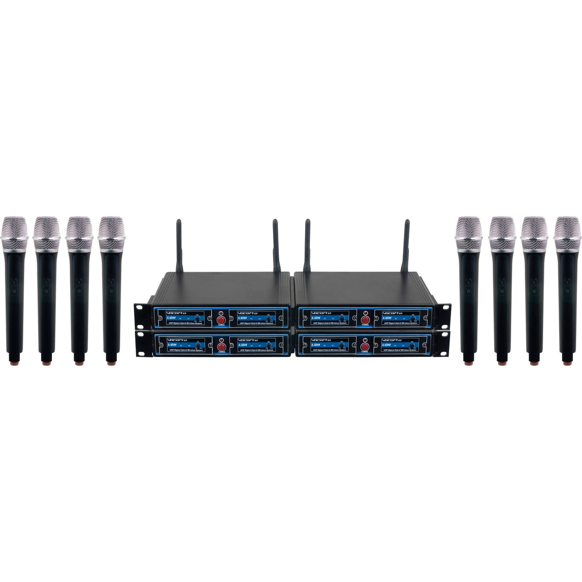 VocoPro UDH-CHOIR-8 UHF Handheld Wireless Microphone Package