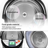 Costway Instant Electric Hot Water Boiler and Warmer, 5-Liter LCD Water Pot with 5 Stage Temperature Settings, Safety Lock to Prevent Spillage, Stainless Steel Hot Water Dispenser