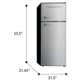 Frigidaire 7.5 Cu. ft. Retro Refrigerator, efr751, Platinum Design, Size: 7.5