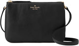 Kate Spade New York Triple Gusset Crossbody, Black