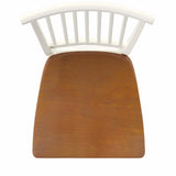 Homestyles Americana Traditional Wood Counter Stool in Antique White and Oak