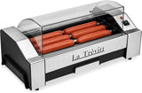 La Trevitt Hot Dog Roller- Sausage Grill Cooker Machine- 6 Hot Dog Capacity – Commercial and Household Hot Dog Machine for Family Use