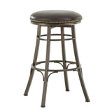 Copper Grove Tejeda Backless 24-inch Metal Swivel Stool (Bar Stool – Brown)