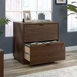 Sauder Englewood 2 Drawer Wooden Lateral File in Spiced Mahogany