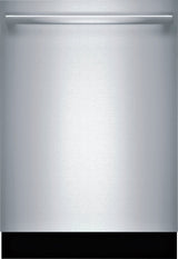 Bosch – 800 Series 24 Top Control Built-In Dishwasher with CrystalDry, Stainless Steel Tub, 3rd Rack, 40 dBa – Stainless steel