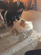 Small Flower Girl Wedding Wagon – Gloss White or Ivory