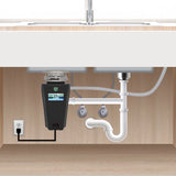 Eco Logic 1/2 HP Garbage Disposal with Attached Power Cord 10-US-EL-5-3B