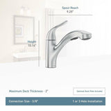 Moen Brecklyn Single-Handle Pull-Out Sprayer Kitchen Faucet Bronze