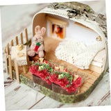 Doll House Potted Plant Artificial Bonsai Decor Mini Plants Mini DIY Bonsai Model Miniature Potted Plants Doll House Supply Artificial Potted Plant Tiny Bonsai Decor Mini Bonsai