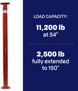 BISupply Basement Floor Jacks ?C 150in Adjustable House Jacks for Leveling, Basement Jack Post Floor Joist Jacks