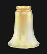Bu0026p Lamp Gold Iridescent Tulip Art Glass Shade