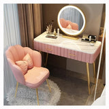 Dressing Table Bedroom Dresser Modern Dressing Table with Adjustable LED Lighted Mirror and Storage Drawer – 3 Color Lighting Modes,Makeup, Storage