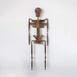 Creative Co-Op 14 L x 2 W x 42 H Found Hanging Wood Rolling Pin Skeleton (Each One Will Vary) Figures and Figurines, Multi