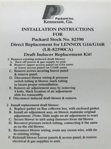 Packard 82590 Induced Draft Furnace Blower,115V