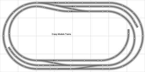 Layout #013 DCC Bachmann HO EZ Track (ns) Nickel Silver – 4& x 8& New – Train Set