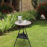 folding desk,Foldable Picnic Table Camping Folding Table,Outdoor Round Table Small Tea Coffee Table,Lightweight Beach Table Patio Dining Side Table,Fishing Tent Garden Table with Mesh Pocket