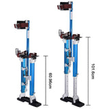 Drywall Stilts 24×22-40×22 Aluminum Tool Stilt for Painting Painter Taping Blue
