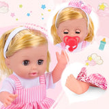 Baby Doll Toys Set, 14 Doll Toys, 25Pcs Dolls Care Toy Playset, Toddlers Toy Doll Set Incl Cradle Crib, High Chair, Milk Bottle, Pacifier, Diaper, Baby Gift for Age 3 4 5 6+ Years Old Girls Boys