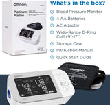 OMRON Platinum Blood Pressure Monitor with Free 6-month Premium Mobile App Trial, Upper Arm Cuff, Digital Bluetooth Blood Pressure Machine, Stores Up To 200 Readings for Two Users (100 readings each)