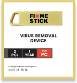 FixMeStick Gold Computer Virus Removal Stick for Windows PCs – Unlimited Use on Up to 3 Laptops or Desktops for 1 Year – Works with Your Antivirus