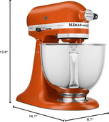 KitchenAid Artisan Series 5 Quart Tilt Head Stand Mixer with Pouring Shield KSM150PS, Cast Iron