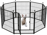 FXW Dog Pen Playpen, 8/32 Panels Pet Fence Playpen Gate Cage Kennel Indoor Outdoor Yard RV Camping for Puppies Small/Medium/Large Dogs, 32 Height