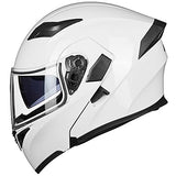 ILM Motorcycle Dual Visor Flip up Modular Full Face Helmet DOT 6 Colors Model 902