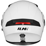 ILM Motorcycle Dual Visor Flip up Modular Full Face Helmet DOT 6 Colors Model 902