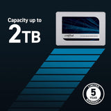 Crucial MX500 1TB 3D NAND SATA 2.5 Inch Internal SSD, up to 560MB/s – CT1000MX500SSD1(Z)
