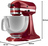 KitchenAid Artisan Series 5 Quart Tilt Head Stand Mixer with Pouring Shield KSM150PS, Cast Iron