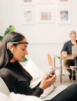 MUSE 2: The Brain Sensing Headband – Meditation Tracker Multi Sensor Headset Device – Responsive Sound Feedback for Brain Wave, Heart, Body & Breath Activity,Black/Grey