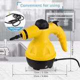 TOMSHOO Handheld Steam Cleaner 1000W Portable High Temperature Steamer for Cleaning with 10Pcs Accessories, for Kitchen Sofa Bathroom Car Window