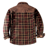 Men’s Winter Plaid Sherpa Lined Jacket