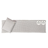 SAUNASOFA? Sauna Mat & Pillow Set ?C 2 Seater Sauna seat Cushion with Pillow ?C Heat-Resistant Sauna kit for Infrared & Finnish saunas in Grey