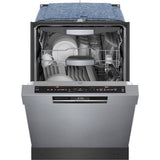 Bosch – 800 Series 24 Top Control Built-In Dishwasher with CrystalDry, Stainless Steel Tub, 3rd Rack, 42 dBa – Stainless steel