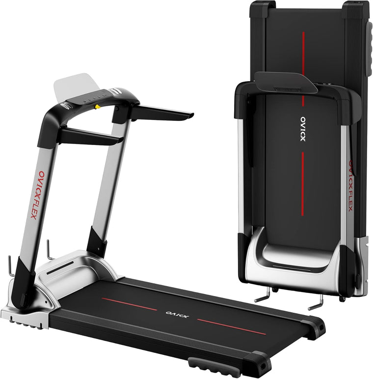 Ovicx Foldable Treadmills for Home – Portable Folding Compact Small Thin Electric Fold Up Lightweight Treadmill for Space Saver Apartment