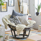 42-inch Rattan Papasan Chair Frame Only Stain