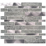 MSI Volcanic Luxe Interlocking 11.73 in. x 11.61 in. x 8mm Glass Metal Mesh-Mounted Mosaic Tile (9.5 Sq. ft. / CASE)