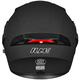 ILM Motorcycle Dual Visor Flip up Modular Full Face Helmet DOT 6 Colors Model 902