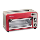 Hamilton Beach – Toastation 2-Slice Countertop Toaster and Toaster Oven – Red 22724