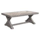 Beachcroft Rectangular Cocktail Table – Beige – Outdoor by Ashley