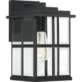 Quoizel – MGN8406MBK – One Light Outdoor Wall Lantern – Mulligan – Matte Black