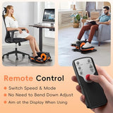 Under Desk Elliptical Machine,Morelax Ellipse Leg Exerciser for Seniors,Quiet & Portable Mini Electric Seated Pedal Exerciser & 12 Adjustable Speeds