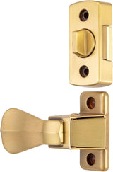 Ideal Security Door Lever with Deadbolt Lock for Storm and Screen Doors, Satin Gold