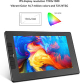 VEIKK VK1200 Drawing Tablet with Screen 11.6 inch Full-Laminated Art Tablet Graphic Tablet with Screen with Tilt Function Battery Free Stylus and 6 Shortcut Keys(8192 Levels Pen Pressure)