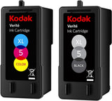 Kodak Verite 5 Replacement Inks (AL11CA) XL Black and Color Ink Jet Cartridge Bundle Compatible with All Kodak Verite Printers