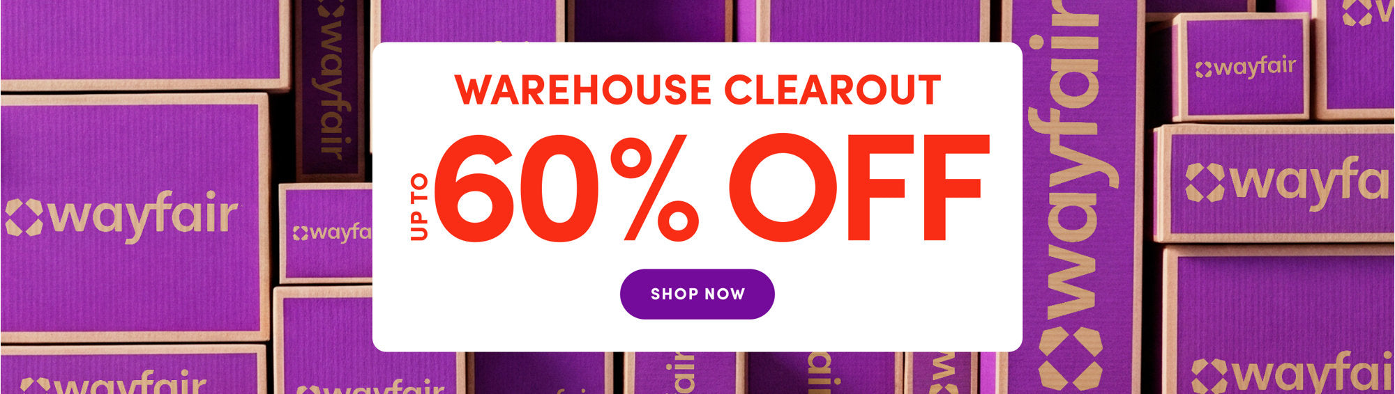 Warehouse Clearout, up to 60% off. Shop now.